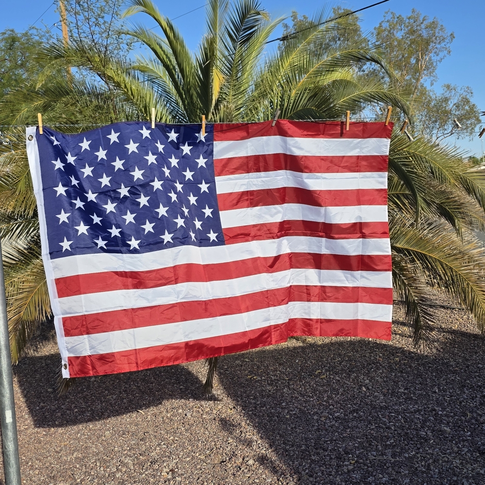 American Flag with Stars and Stripes - 60" X 36"
